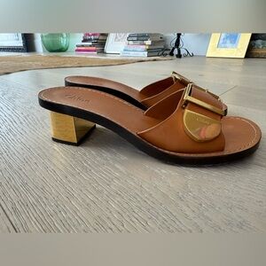 Chloe Buckle Mule Slide sandals